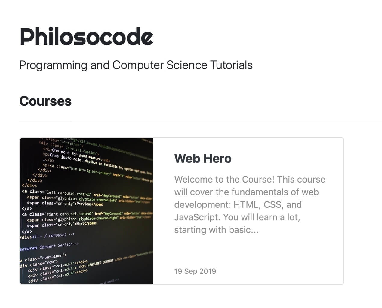 Philosocode Blog